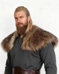 Viking Faux Fur Collar Shoulder Wrap for Men