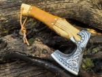 Valhalla Viking Axe - Hand Forged Carbon Steel Hatchet