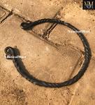 Hand Forged Celtic Iron Viking Torc Necklace