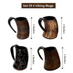 Viking Drinking Horn Mug Set – Rustic Ale Tankards