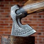 Hand-Forged Viking Throwing Axe for Battle