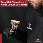 Set of 3 Medieval Buffalo Horn Drinking Cups