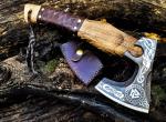 Custom Hand-Forged Viking Valhalla Throwing Axe