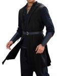 Men's Viking Sleeveless Hooded Surcoat Costume