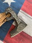Custom Hand-Forged Carbon Steel Viking Tomahawk