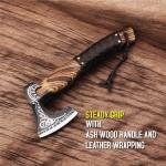 Viking Throwing Axe with Ash Wood Handle