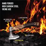 Viking Throwing Axe with Ash Wood Handle