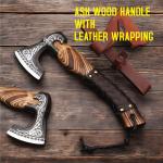 Viking Throwing Axe with Ash Wood Handle