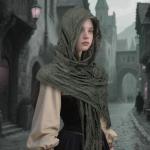 Dune Hooded Cloak for Viking-Inspired Outfits