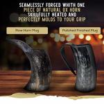 Large Viking Ox-Horn Mug for Mead and Beer