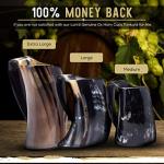 Large Viking Ox-Horn Mug for Mead and Beer