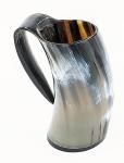 Large Viking Ox-Horn Mug for Mead and Beer