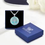 Yggdrasil Tree of Life Turquoise Viking Necklace
