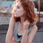 Yggdrasil Tree of Life Turquoise Viking Necklace