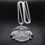 Geri Freki Viking Wolf Necklace in Stainless Steel