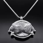 Geri Freki Viking Wolf Necklace in Stainless Steel