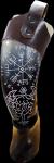 Vikingsbrand 16" Genuine Drinking Horn with Holder