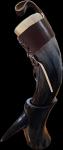 Vikingsbrand 16" Genuine Drinking Horn with Holder