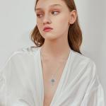 Vegvisir Cross Necklace in 925 Sterling Silver