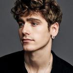 Rose Gold Viking Earrings with Rune Design