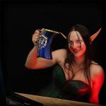 Authentic Viking Beer Horn Mug with Leather Straps