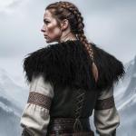 Men's Viking Faux Fur Shawl for Cosplay