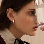 Rose Gold Viking Earrings with Rune Design