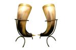 Norse Drinking Horn Beer Tankard Set of 2
