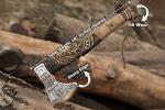 Hand Forged Viking Axe with Rosewood Handle