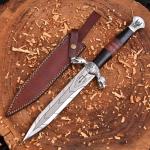 Personalized Viking Sword Dagger with Wood Handle