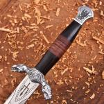 Personalized Viking Sword Dagger with Wood Handle