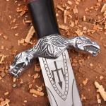 Personalized Viking Sword Dagger with Wood Handle