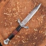 Personalized Viking Sword Dagger with Wood Handle