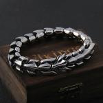 Viking Stainless Steel Dragon Chain Wristband Bracelet