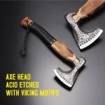 Viking Throwing Axe with Ash Wood Handle