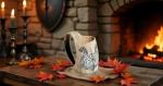 Handmade Viking Drinking Horn Mug - 8 oz