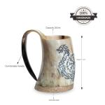 Handmade Viking Drinking Horn Mug - 8 oz