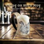 Handmade Viking Drinking Horn Mug - 8 oz