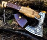 Custom Hand-Forged Viking Valhalla Throwing Axe