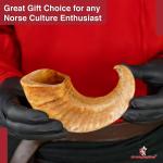 Natural Ram Horn Drinking Horn | Rustic Décor Gift