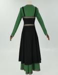 Viking Women's Retro Dress with Apron and Brooch