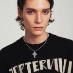 Sterling Silver Viking Vegvisir Cross Necklace