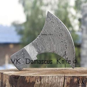 Damascus Viking Axe Head for Wood Cutting