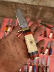 Set of 20 Handmade Damascus Steel Hunting Knives