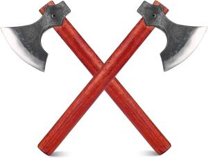 Viking Throwing Axe Set of 2 Bearded Tomahawks