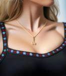 10K Gold Viking Tomahawk Axe Pendant Necklace