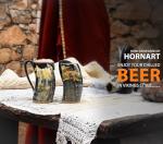 Viking Horn Mug Set for Beer and Coffee