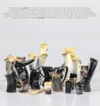 Viking Horn Mug Set for Beer and Coffee