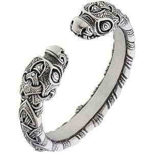 Viking Dragon Head Pewter Bracelet for All