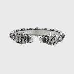 Viking Dragon Head Pewter Bracelet for All